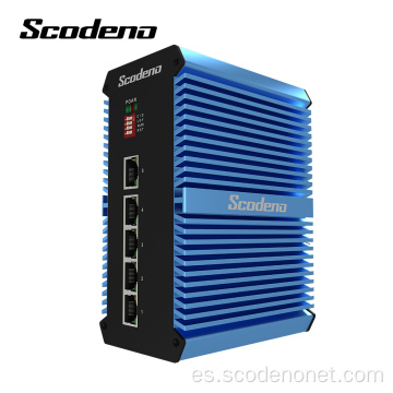 5 puertos POE Industrial Ethernet Switch Media Converter